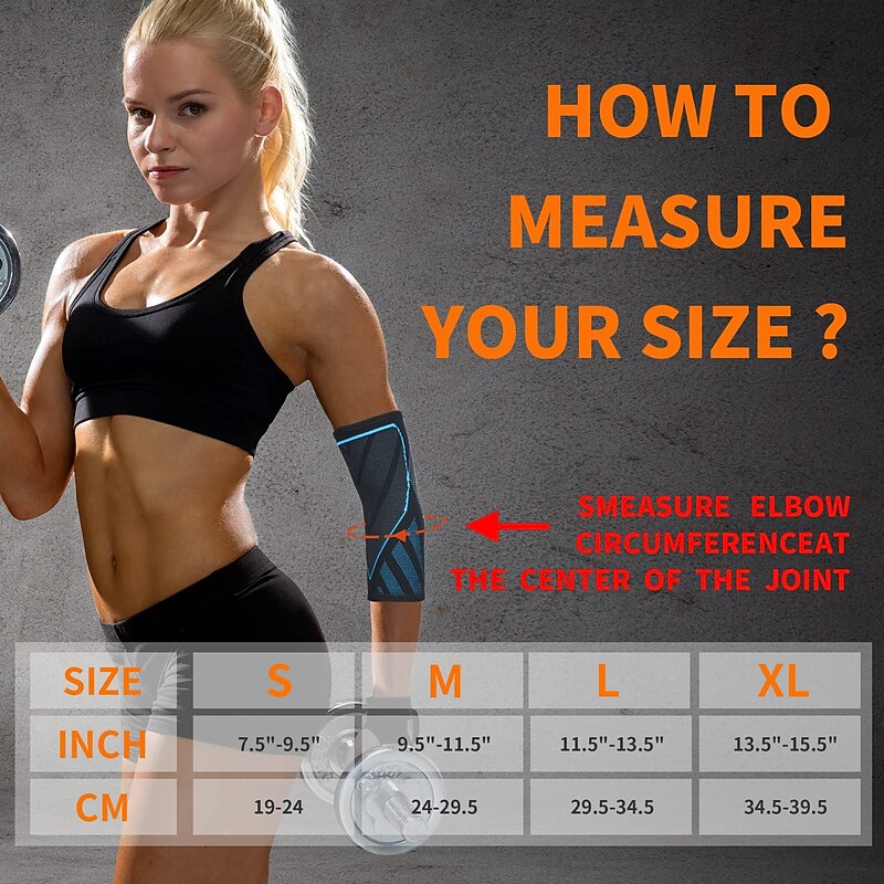 1PC Elbow Compression Sleeve,,Tennis Elbow Braces for Tendonitis and Arm Supports golfer elbow support for women & men, weightlifting2