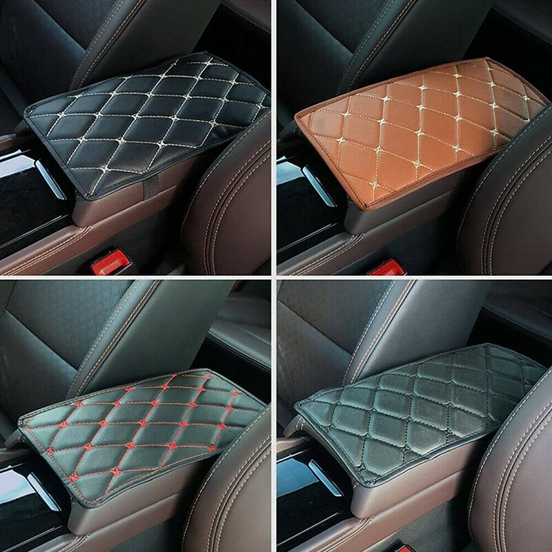 Car Universal Centre armrest Mat Interior Armrests Storage Box Protector Auto Armrest Cushion Cover Waterproof Pad2