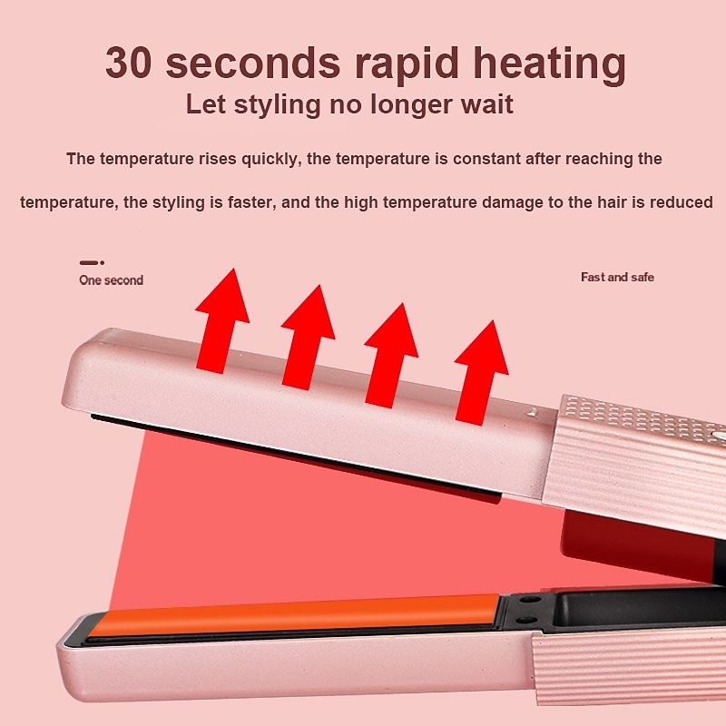 Professional Hair Straightener Ceramic Flat Iron 2 In 1 Cordless Hair Straightener And Curler Rechargeable Wireless Straightene4