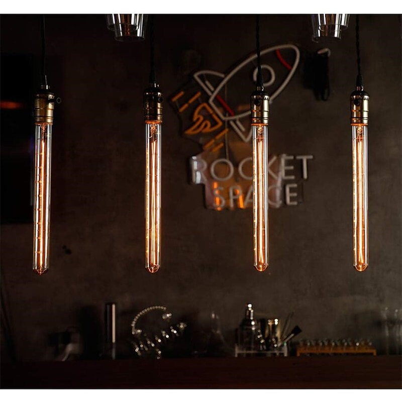 6pcs 2pcs 1pc Dimmable E27 Retro Edison Light Bulb AC 220V 40W Vintage Edison bulb T300 Incandescent Bulbs Edison Lamp4