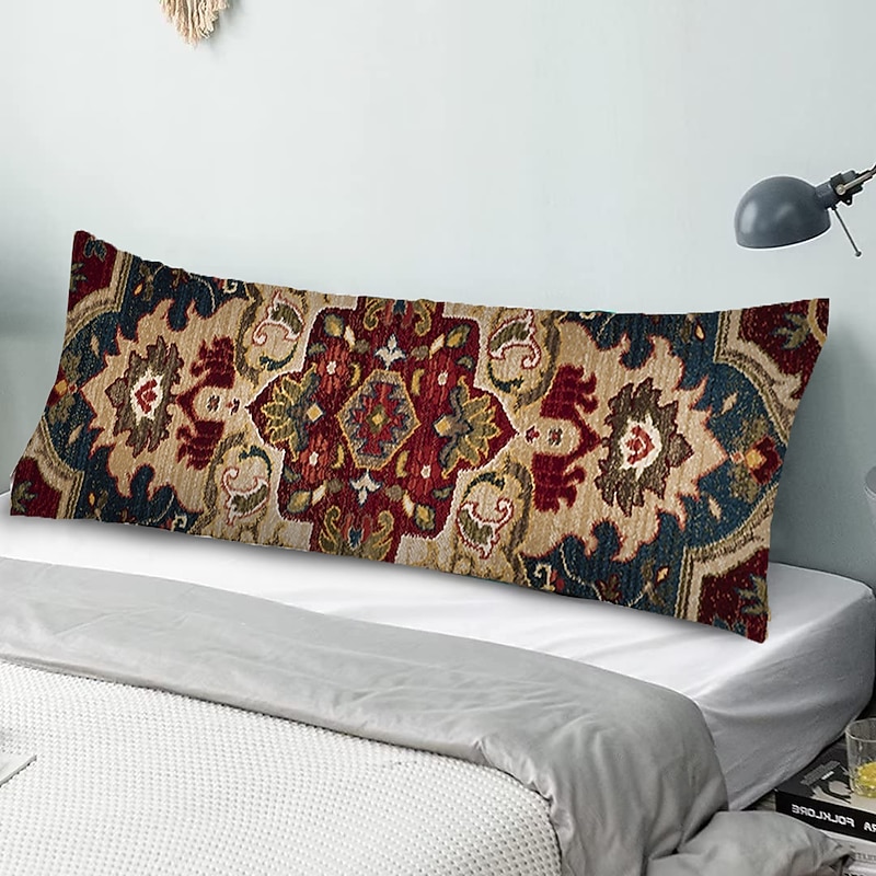 Boho Ethnic Body Pillow Cover Pillowcase only Cover No Insert for Bedroom Livingroom Home Decoration2