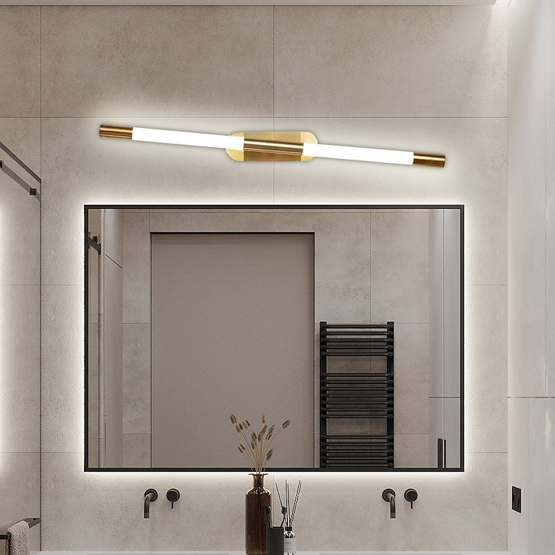 LED Wall Lamp Strip Design 22" Modern LED Background Wall Lamp Living Room Bedroom Bedside 10W Aluminum Indoor Wall Light Ligting Sconce Warm White 1PCS 110-240V2