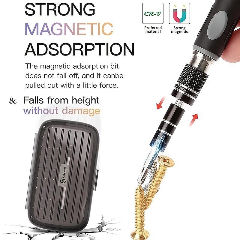 32 In 1 Magnetic Screwdriver Set With Case, Include 30 Bits Precision Repair Tool Kit, Torx Screwdriver Tool For Jewelers, Watch, Phones, Laptop, Computers, Toys, Men Tools Gift2