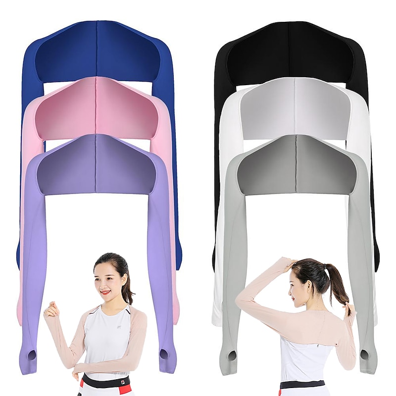 Summer Sun Protection Shawl Multi-functional Golf Sports Sleeve Women's Outdoor Riding And Driving Shoulder Sun Protection Ice Sleeve