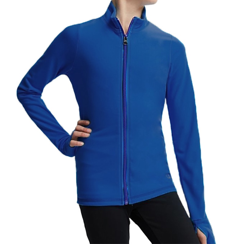 Figure Skating Fleece Jacket Women's Girls' Ice Skating Jacket Outfits Top Black Red Blue Thumbhole Fleece Spandex High Elasticity Training Practice Competition Skating Wear Thermal Warm Handmade4