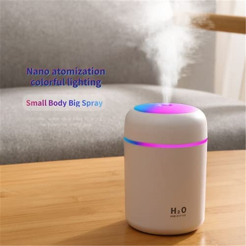 300ml H2O Air Humidifier Portable Mini USB Aroma Diffuser With Cool Mist For Bedroom Home Car Plants Purifier Humificador3