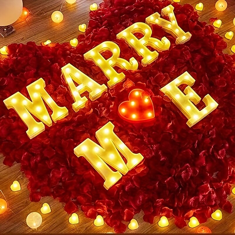 LED Letter Lights Alphabet Light Up Sign for Night Light Home Party Birthday Wedding Bar Decoration2