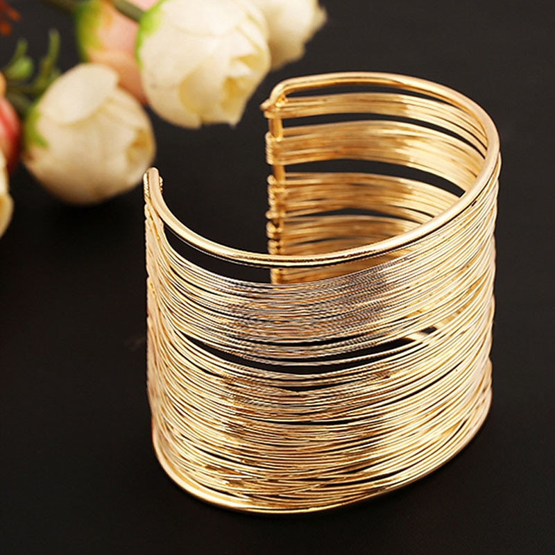 Belly Dance Dance Accessories Bracelets Hollow-out Pure Color Splicing Women's Performance Training Alloy