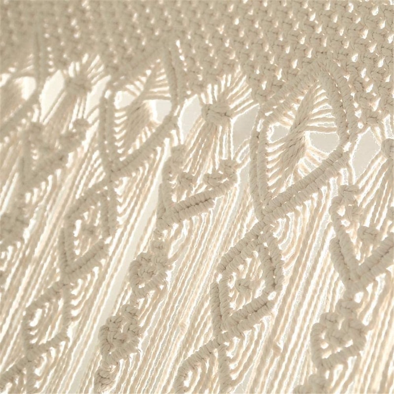 Boho Door Curtain Rod Pocket Valance Farmhouse Flower for Bathroom Hotel Kitchen Living Room Window Tier Curtain,Door Curatin, Girls Bedroom Cascade4