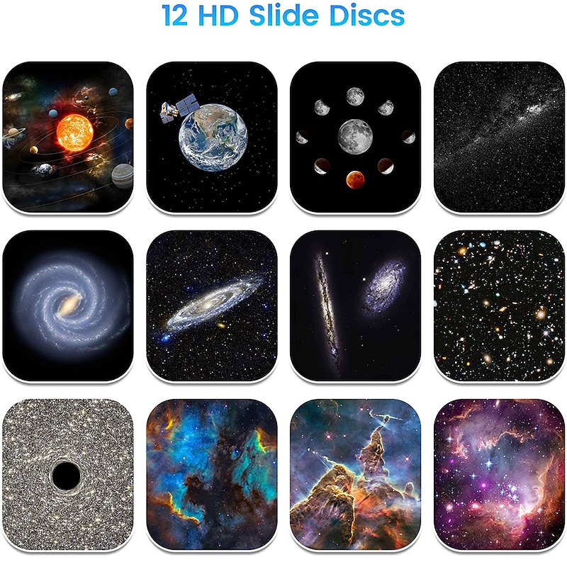 12 in 1 Starry Sky Galaxy Projector LED Night Light Planetarium Space Star Lamp For Kids Gift Bedroom Games Room Decoration3