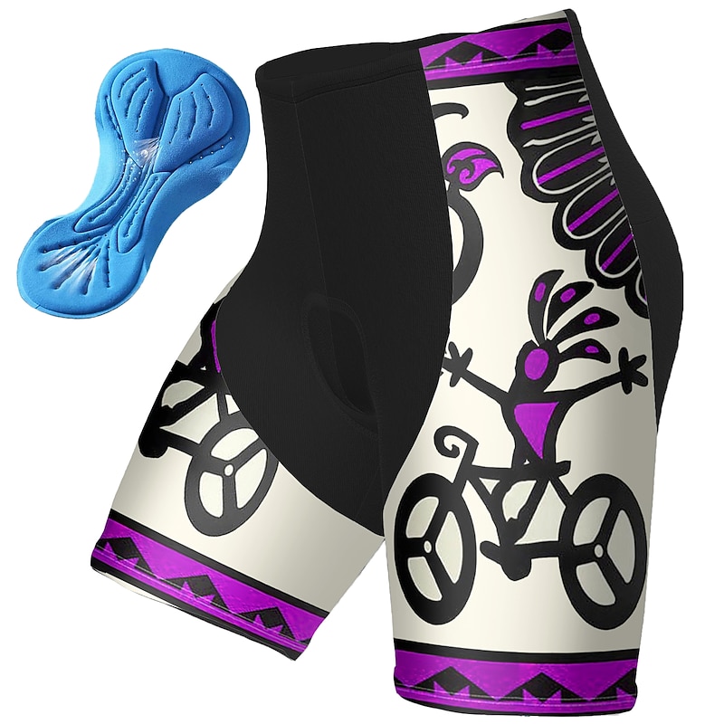 Men's Graphic Funny Cycling Shorts Bike Padded Shorts / Chamois Bottoms Mountain Bike MTB Road Bike Cycling Sports 3D Pad Quick Dry Reflective Strips Moisture Wicking Red Blue Spandex Clothing Apparel3