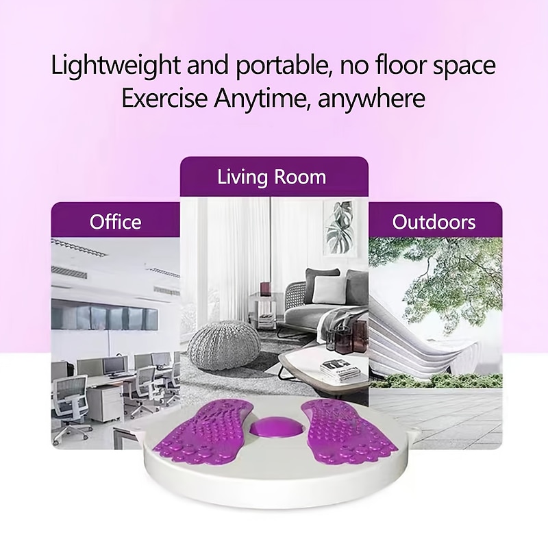 Fitness Twist Waist Turntable Weight Loss Twist Waist disc Fitness Equipment Home Silent Sports Massage Waist Slimming Machine Youth Green Magnet Fund4