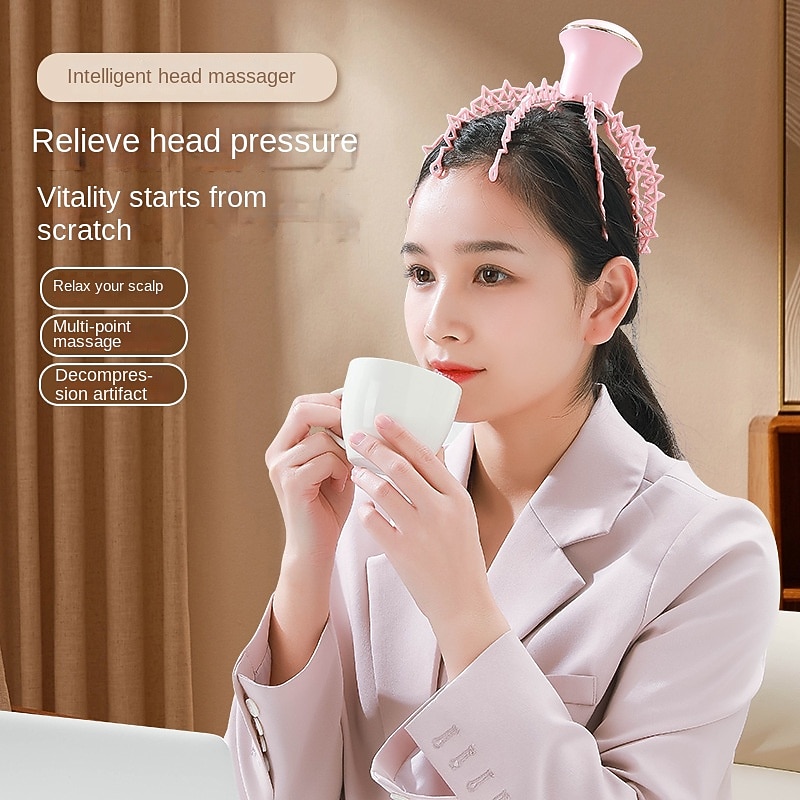 2023 New Octopus Head Massager Electric Head Massager With Claw Instrument Deep Relaxation Octopus Head Scratcher4