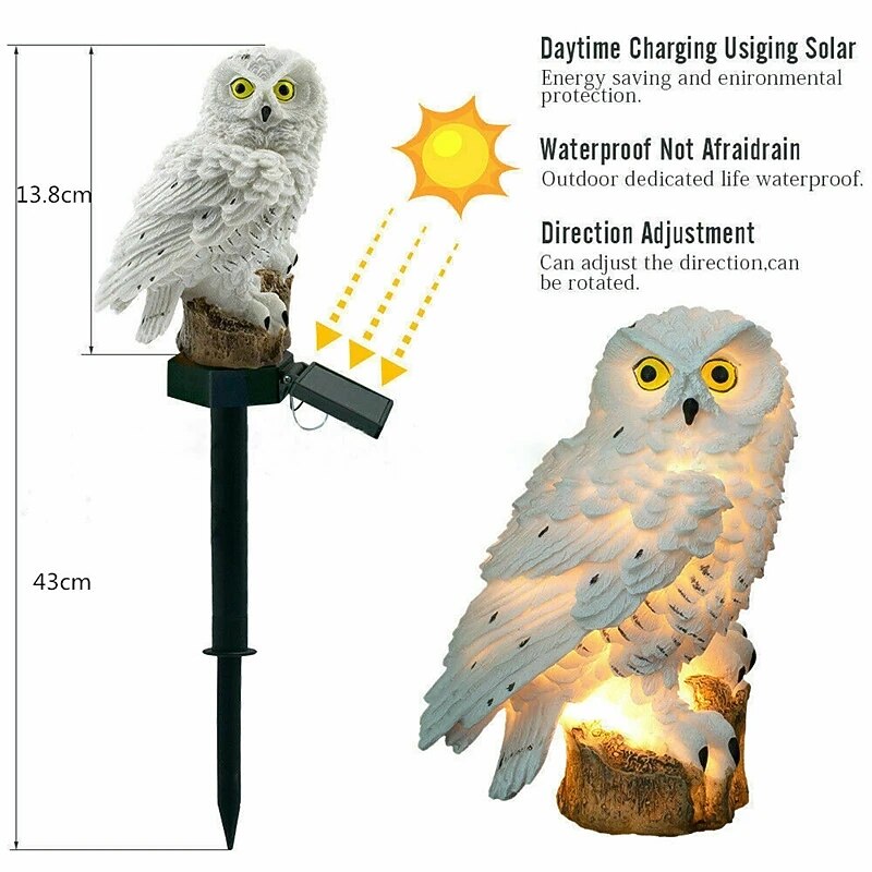 Solar Powered Garden Lights Owl Parrot Lawn Light Solar Lights Waterproof Solar Led Light Outdoor Decoration Solar Lamp Led Lights3