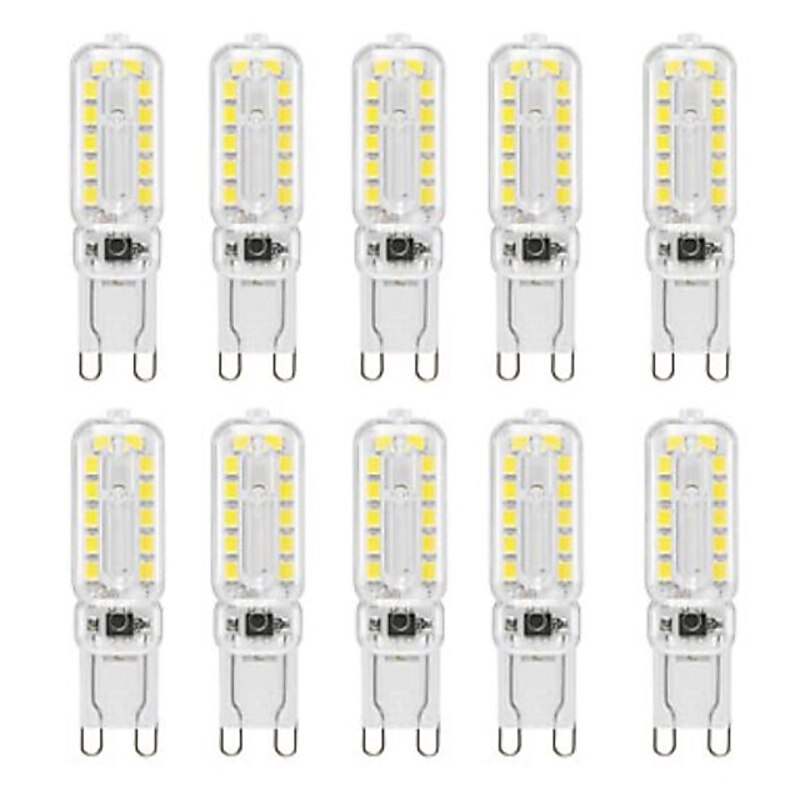 G9 LED Bi-pin Lights 6W 450-550lm 22 LED Beads SMD 2835 T Bulb Shape Dimmable Warm White Cold White 220-240V 110-130V RoHS for Chandeliers Accent Lights Under Cabinet Puck Light