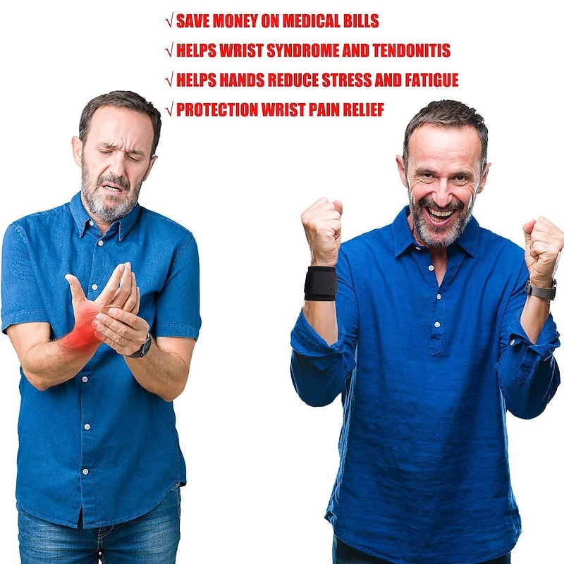 Wrist Brace Carpal Tunnel - Adjustable Wrist Support for Arthritis and Tendinitis Pain Relief - Ergonomic Hand Wrist Wraps Compression Strap for Working Out Sport Weightlifting3