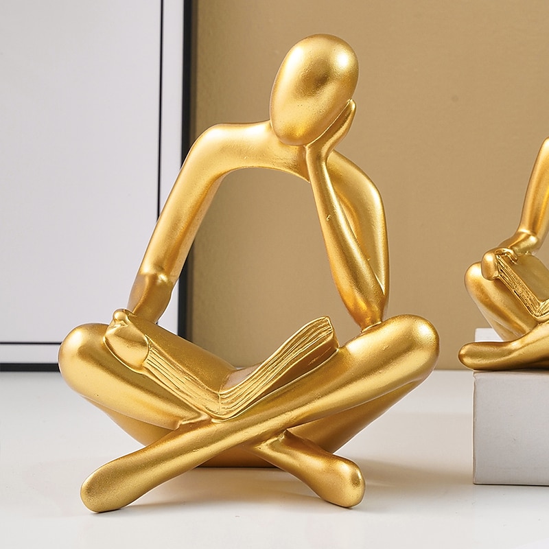 Creative Resin Material Single Handed Face Reading Figurine Decorative Ornaments In Black White And Gold Colors Available For Home Restaurant Decoration Gatherings And Holiday Decoration Aupplie4