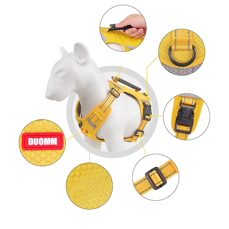 Pet Chest Strap Explosion Proof Big Dog Chest Back Reflective Commuting Dog Traction Rope Dog Rope3