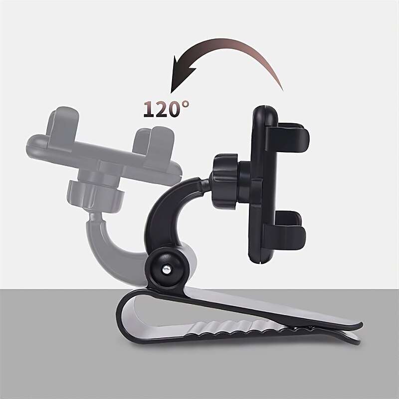 Sun Visor Phone Mount Car Phone Holder For Car Universal 360 Rotating Car Mount Support Clip Bracket Cradle Clip Compatible To Smartphones4