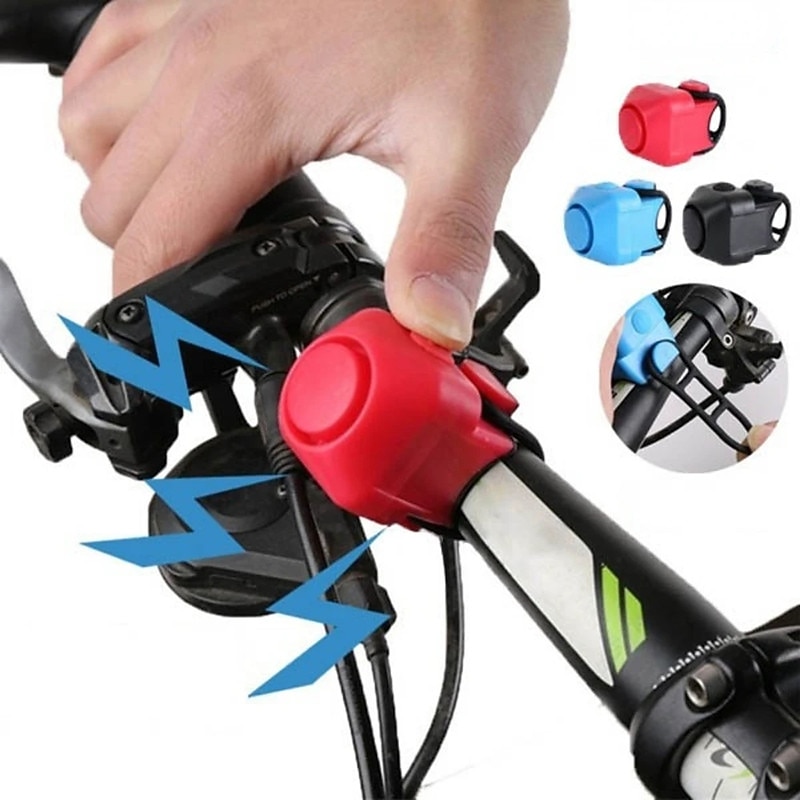 Bike Electronic Loud Horn 130 db Warning Safety Electric Bell Police Siren Bicycle Handlebar Alarm Ring Bell Cycling Scooter
