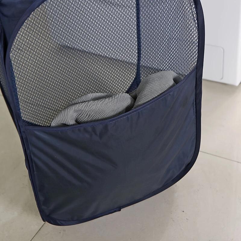 Foldable Storage Dirty Clothes Basket Home Toilet Dirty Clothes Storage Laundry Basket 14.1*14.1*22.8 Inches4