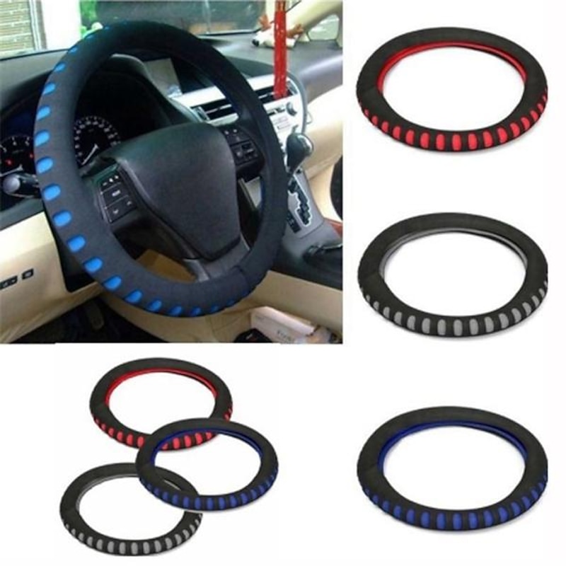 EVA Punching Universal Car Steering Wheel Cover Diameter 38cm Automotive Sup Car Styling Accessories3