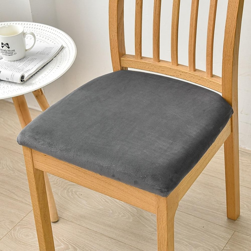 Dining Chair Cover Stretch Chair Seat Slipcover Elastic Chair Protector For Dinning Party Hotel Wedding Soft Removable Washable