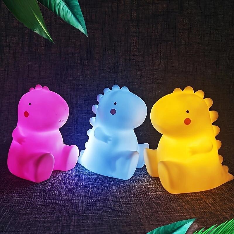Cartoon Dinosaur Night Light, Muti-Color Night Lights Christmas Decor