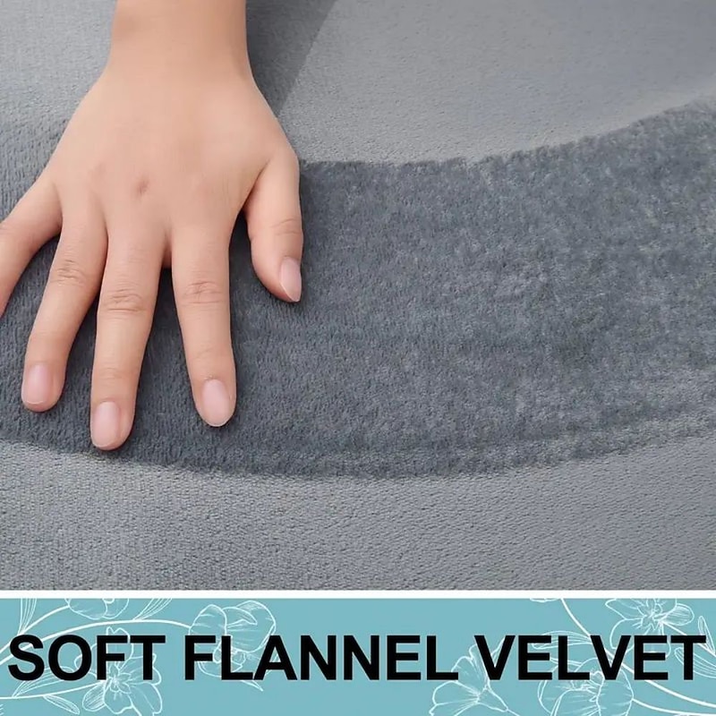 Deep Gray Bath Mat,Memory Foam Bathroom Rugs Modern Bathroom Rug Indoor Carpet Non-Slip Absorbent Bathtub Mat, For Home Shower Room Decor2