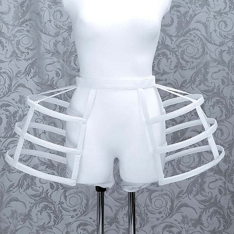 Retro Vintage Rococo Baroque Petticoat Hoop Skirt Under Skirt Bustle Princess Bride Ball Gown Fancy Dress Women's Girls' Royal Carnival Masquerade Performance Wedding Party Adults' Petticoat3