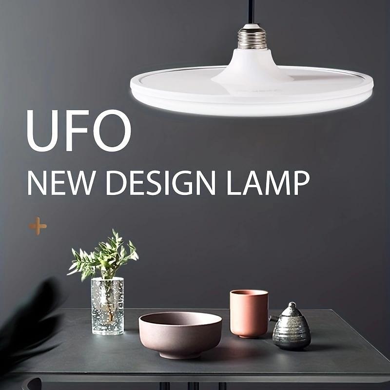 UFO Shaped LED Light Bulb E27 Base Flat High Power LED Light Bulb For Home Pendant Fixture Light Lighting2