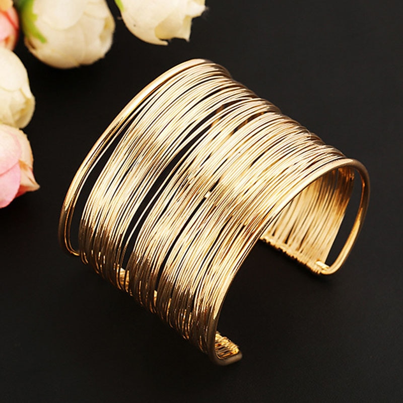 Belly Dance Dance Accessories Bracelets Hollow-out Pure Color Splicing Women's Performance Training Alloy2