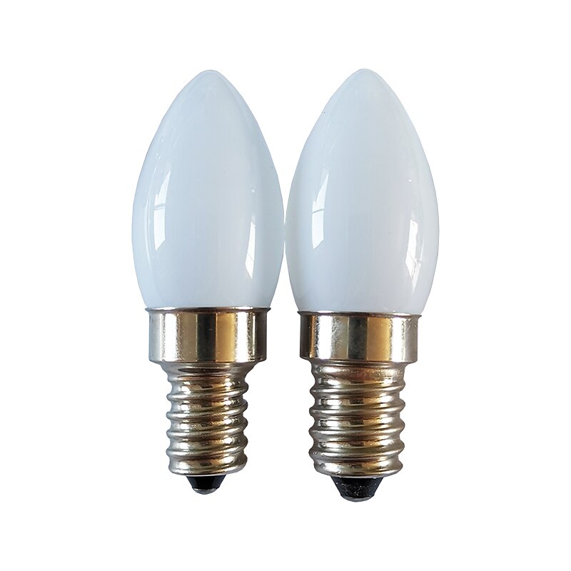 2W LED Candle Lights 150lm E14 E12 C35 6LED Beads SMD 2835 Warm White White 85-265V2