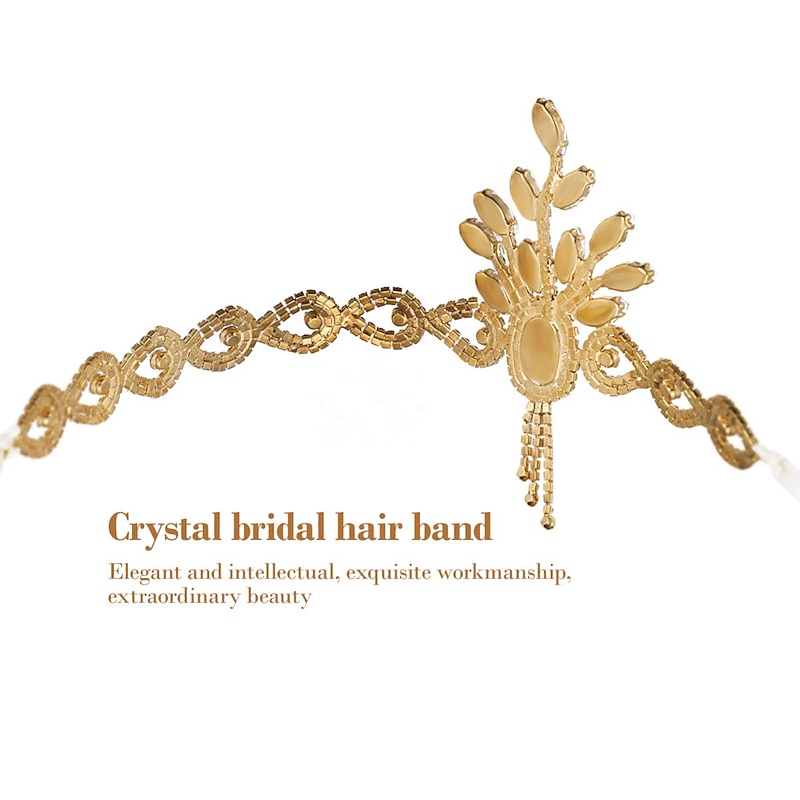 The Great Gatsby Charleston Retro Vintage Roaring 20s 1920s Flapper Headband Women's Costume Vintage Cosplay Christmas Halloween Party Evening Headband Carnival4