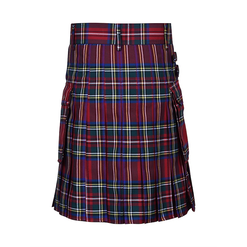 Retro Vintage Punk & Gothic Medieval Skirt Scottish Utility Kilts Warrior Fancy Dress Men's Celtic Carnival Masquerade Performance Masquerade Casual Daily Adults' Skirts4