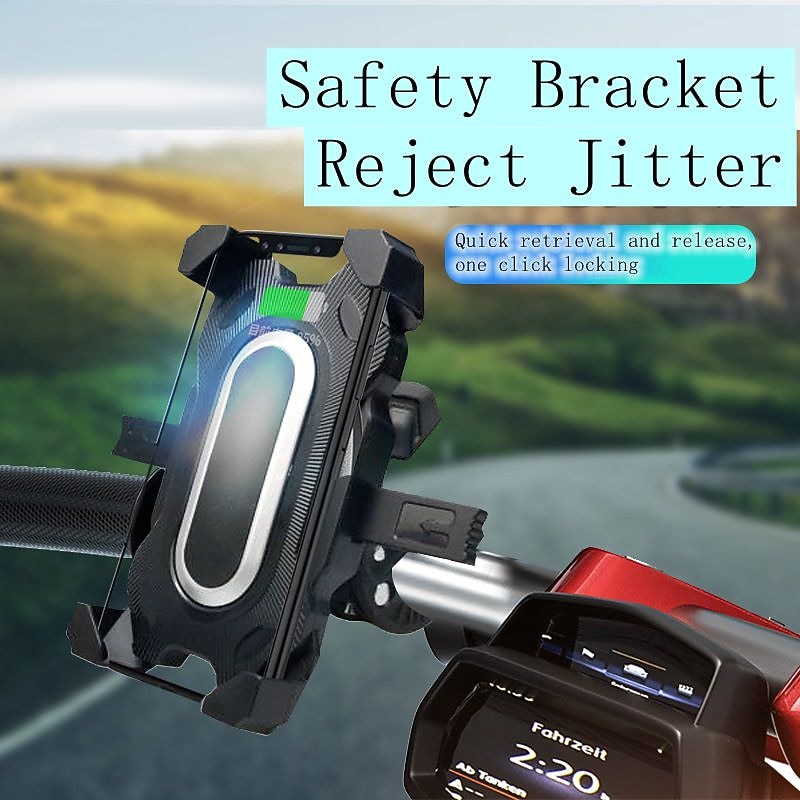 Motorcycle Phone  Mount Bike Phone Mount Rotatable Removable Phone Holder for Motorcycle Bike Compatible with All Mobile Phone Phone Accessory2