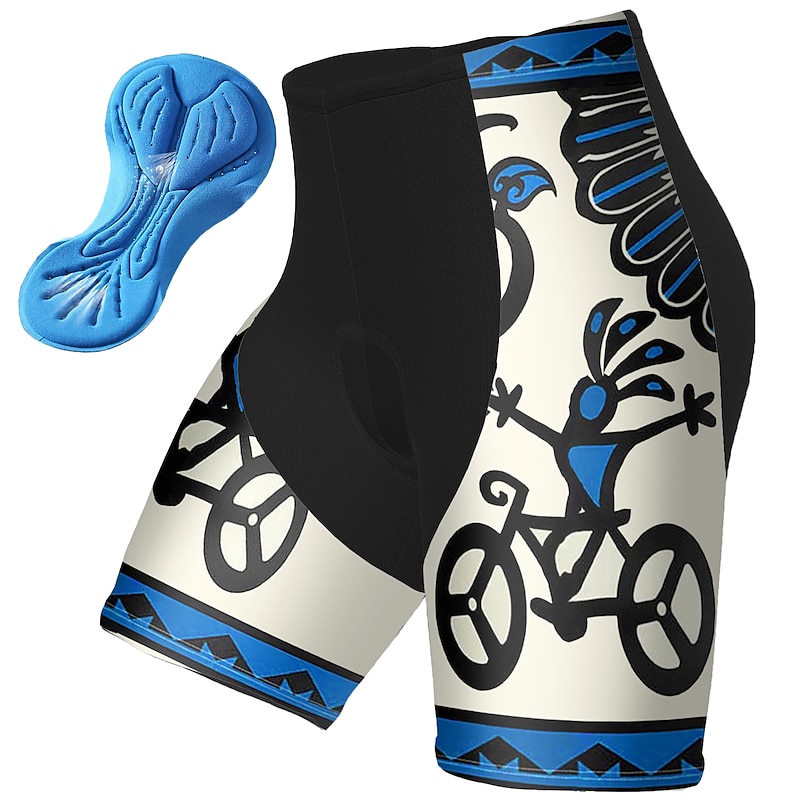 Men's Graphic Funny Cycling Shorts Bike Padded Shorts / Chamois Bottoms Mountain Bike MTB Road Bike Cycling Sports 3D Pad Quick Dry Reflective Strips Moisture Wicking Red Blue Spandex Clothing Apparel2