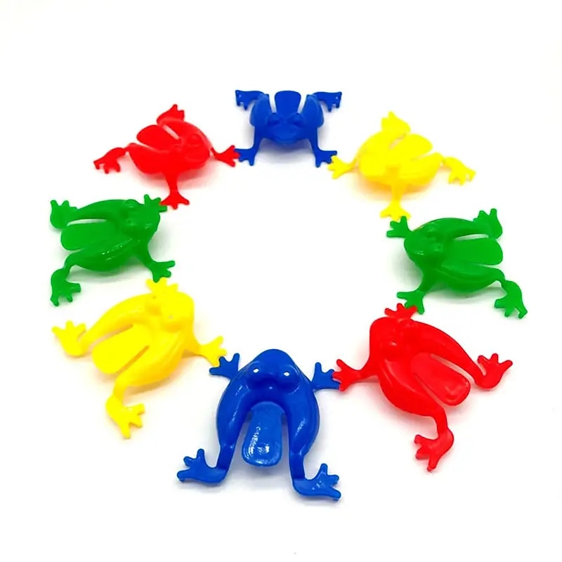 40pcs Jumping Frog Bounce Fidget Toys Kids Novelty Assorted Stress Reliever Toys Children Birthday Gift Party Favor Creative Small Gift Holiday Accessory Birthday Party Supplies Birthday Gift3