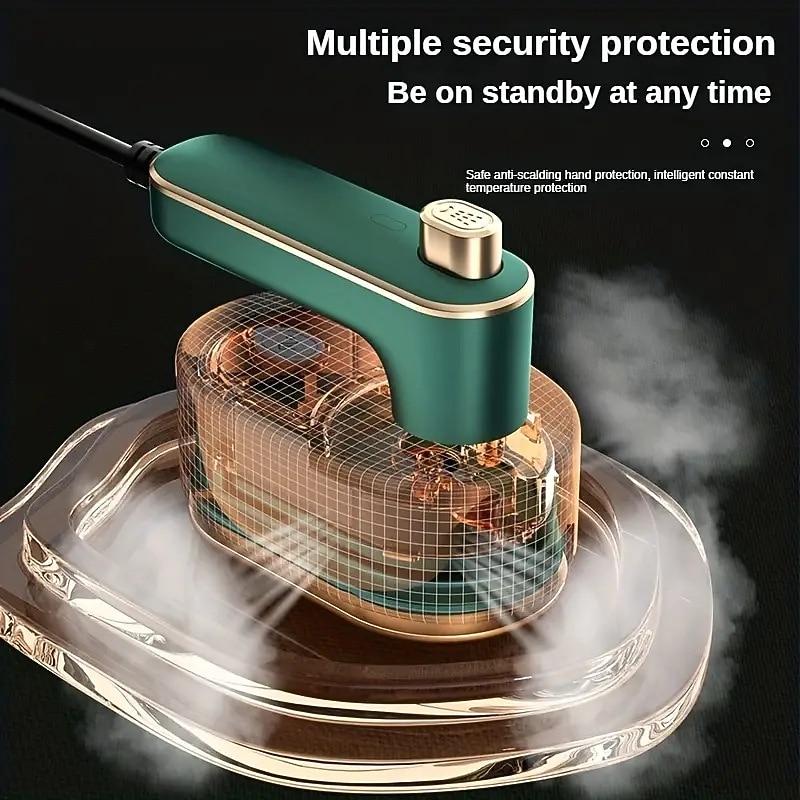 Mist Garment Steamer Mini Clothes Fabric Steam Iron Travel Portable Electric Dry Wet Fordable Patches Hanging Ironing Machine2