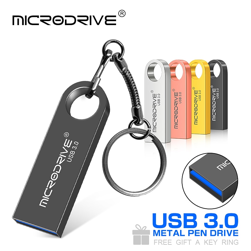USB3.0 flash drive super mini 32gb pendrive metal 4g 8gb 16gb 32gb 64gb 128gb pen drive usb 3.0 tiny memory stick U Disk cle usb4