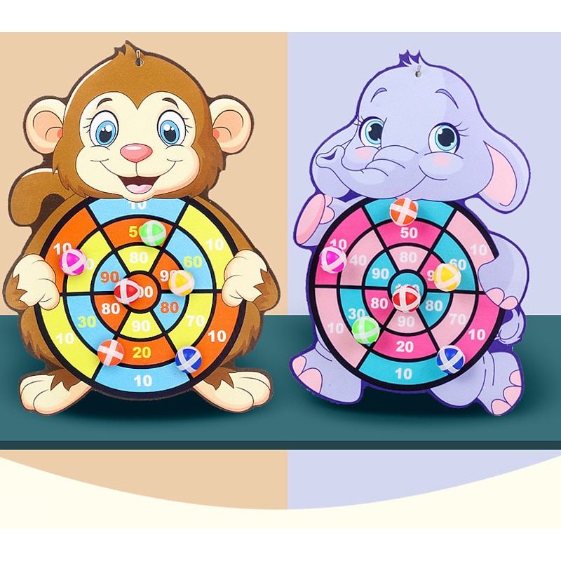 Children Cartoon Animal Dart Board Sticky Ball Rabbit Family Interactive Educational Toy Festival Gift for Christmas Gifts4