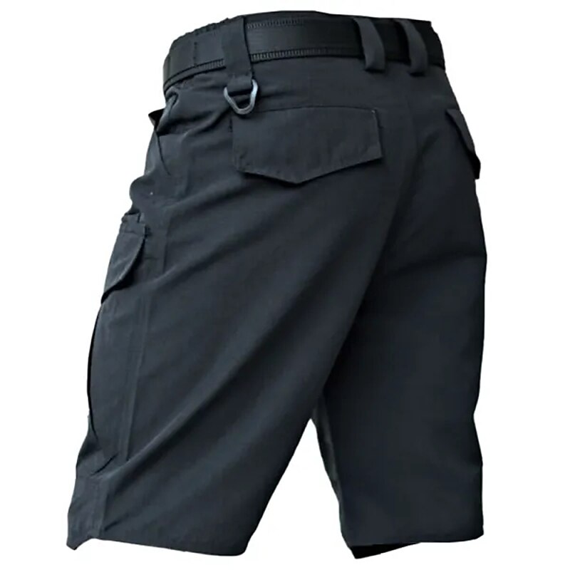 Men's Cargo Shorts Hiking Shorts Plain Comfort Breathable Outdoor Daily Going out Fashion Casual Black Green4