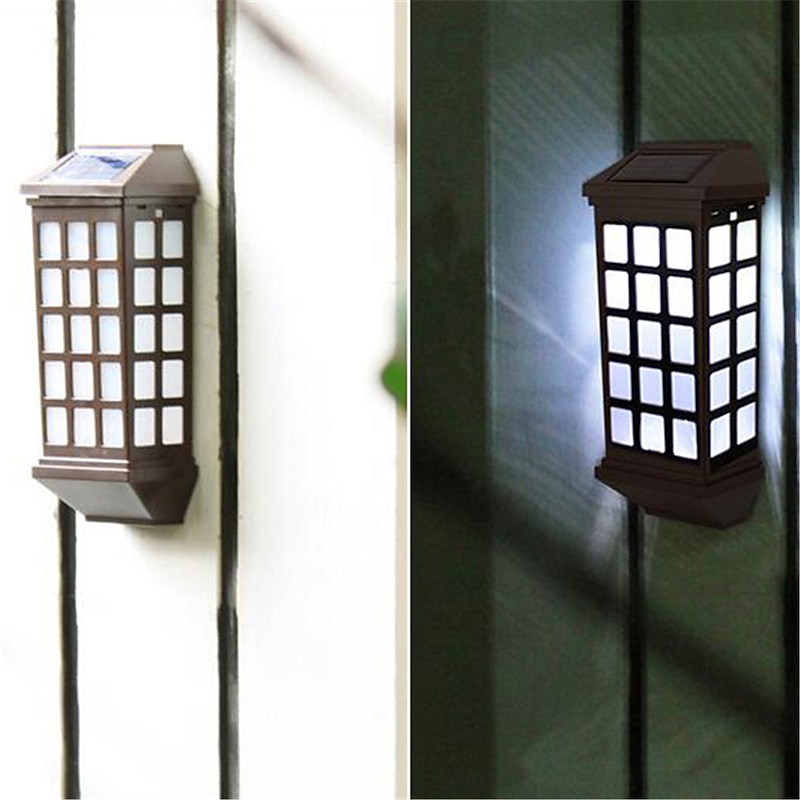 LED Solar Light outdoor Solar Lamp Garden Wall Lamp Villa Lamp Waterproof Fence Stairs Lamp For Garden Decoration3
