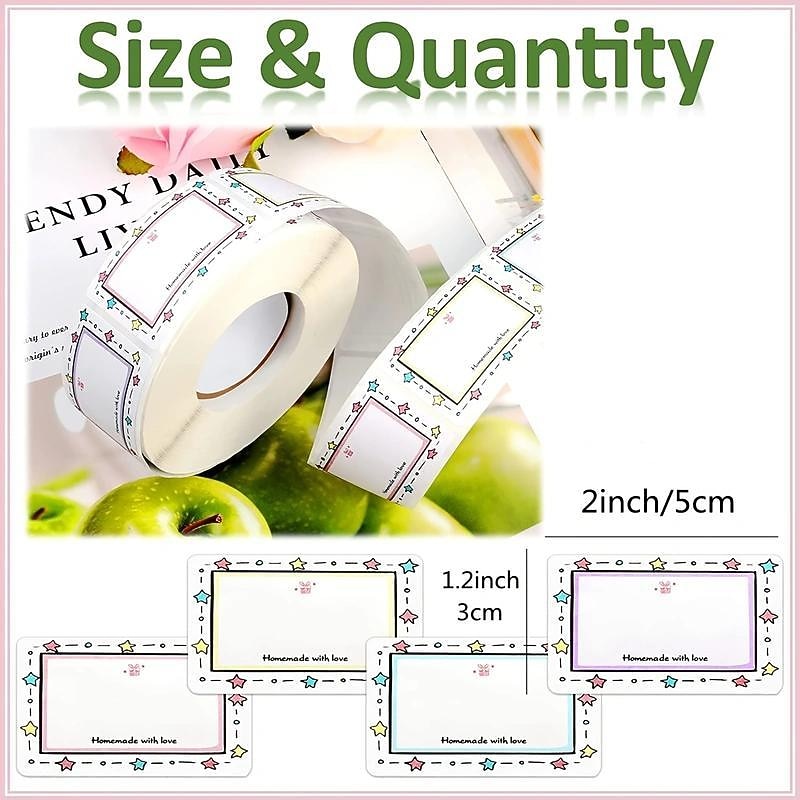 250pcs Holiday Kitchen Labels, Mark Sticker Self-Adhesive Sticker Label, Perfect for Decorating Jars & Seasoning Containers!4