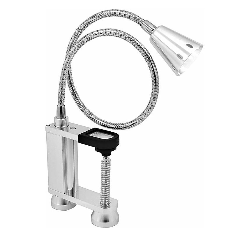10W Magnetic BBQ Led Grill Light Adjustable 360 Degree Flexible Gooseneck Screw Clamp for Party Office Outdoor Indoor Barbeque Tools  AAA battery powered2