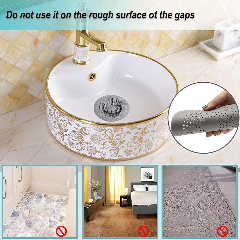 1pc Hair Catcher, Round Drain Cover for Shower Silicone Hair Stopper with Suction Cups,Easy to Install Suit for Bathroom,Bathtub,Kitchen 2 Pack3
