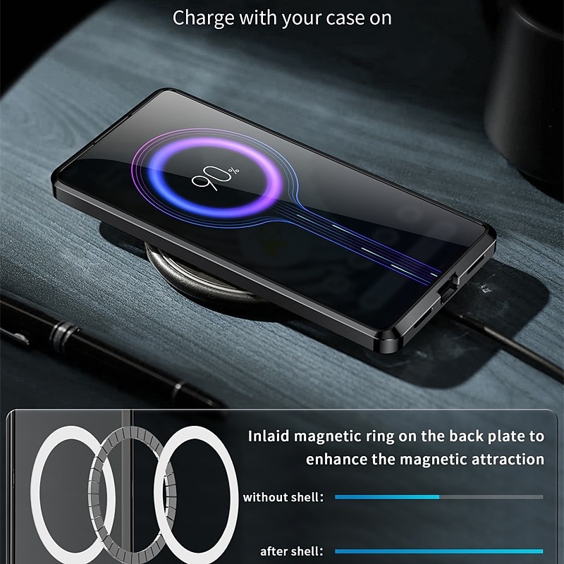 Phone Case For Google Pixel 9 Pro Pixel 9 Pro XL Pixel 8 Pro Pixel 8 Pixel 9 Pixel 7 Pixel 7 Pro Back Cover Magnetic Adsorption Portable Translucent Ultra-thin Solid Colored PC Metal4