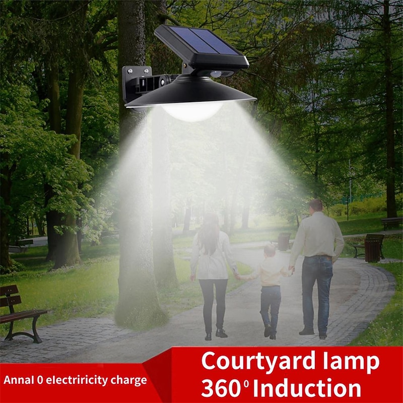 10W Led Solar Wall Lights Outdoor Waterproof Landscape Sensor Lamp with Remote Control For Yard Patio Garden Pathway Porch Decor3