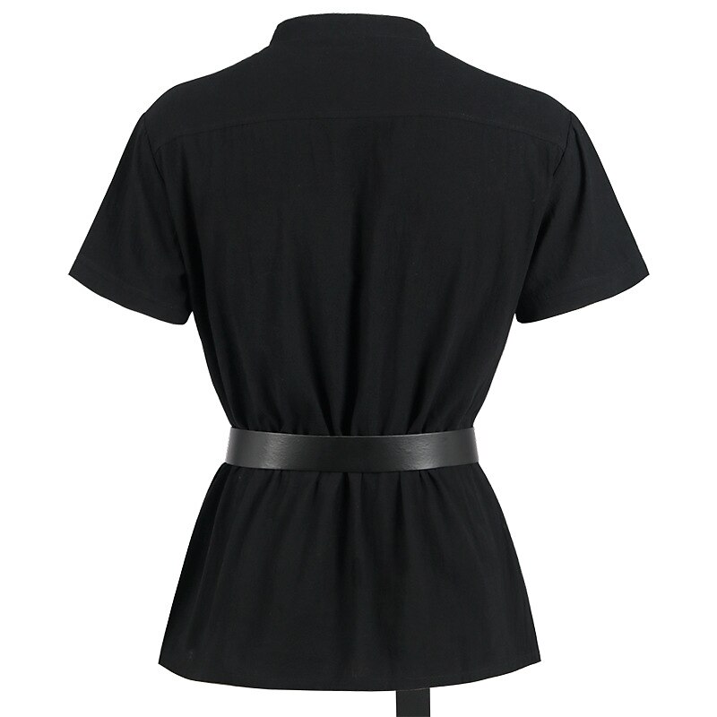 Retro Vintage Punk & Gothic Medieval Blouse / Shirt Cosplay Costume Tunic Knight Ritter Viking Outlander Solid Color Fancy Dress Men's Pirate Fantasy Carnival Casual Daily Renaissance Fair Adults'3