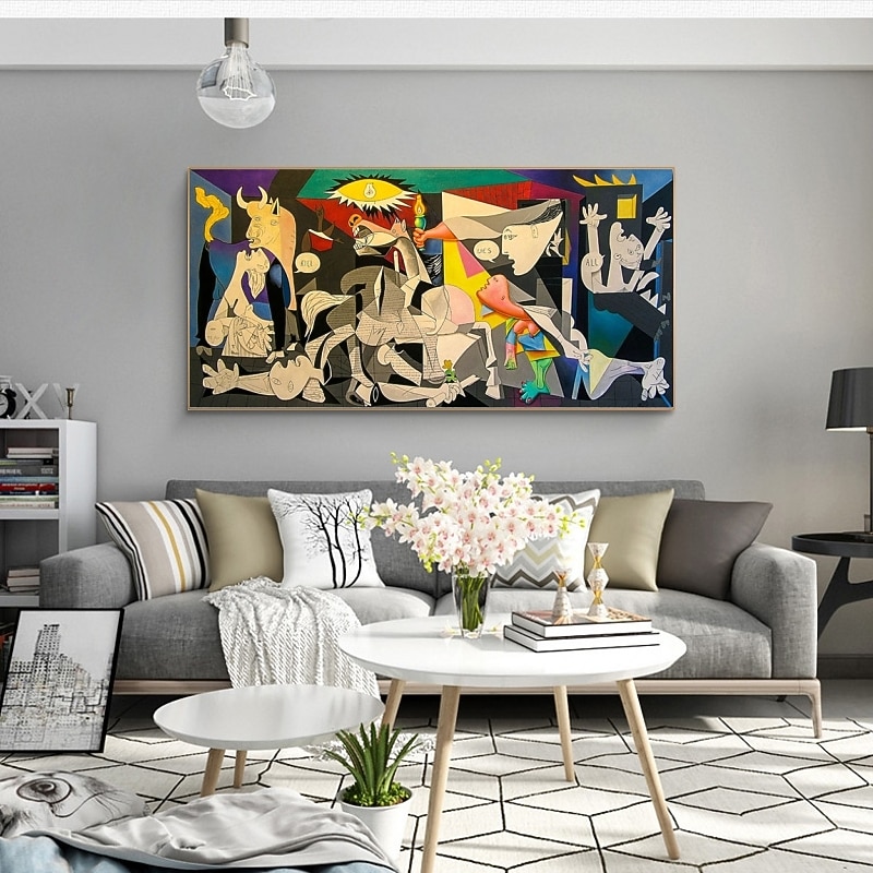Guernica By Picasso Oil Paintings Reproductions Famous Wall Art Canvas Picasso Pictures Home Wall Decor Decor Rolled Canvas No Frame Unstretched3